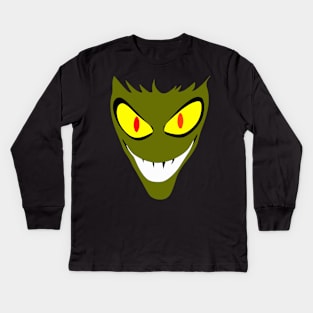 Scary goblin face Kids Long Sleeve T-Shirt